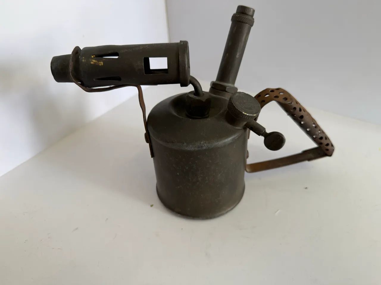 Maçarico de metal antigo importado - Foto 4