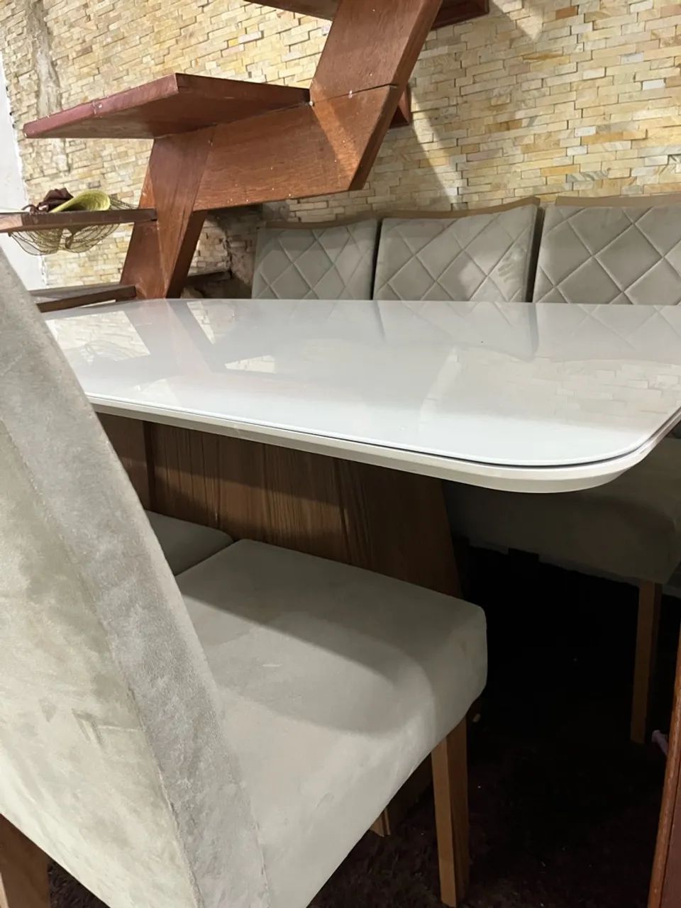 Vendo mesa de vidro - Foto 4