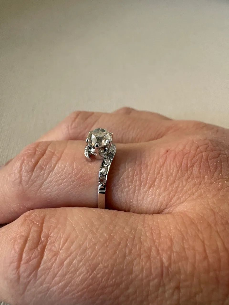 Anel diamante natural com certificação - Foto 4