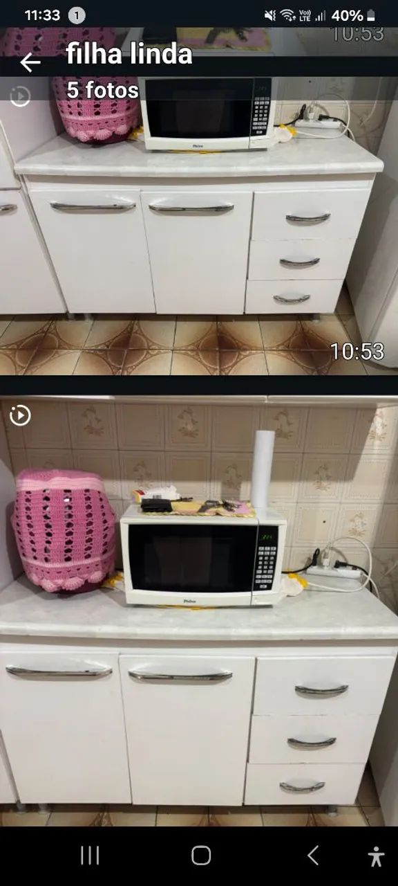Armário de parede e o balcão  - Foto 3