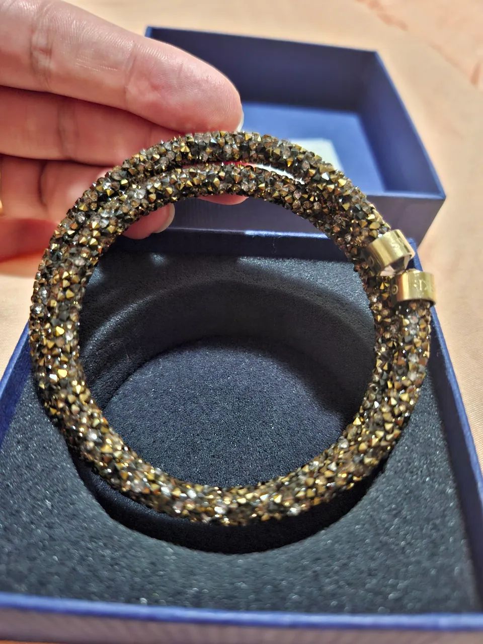 Pulseira Swarovski Crystaldust Bangle Double Original - Foto 5