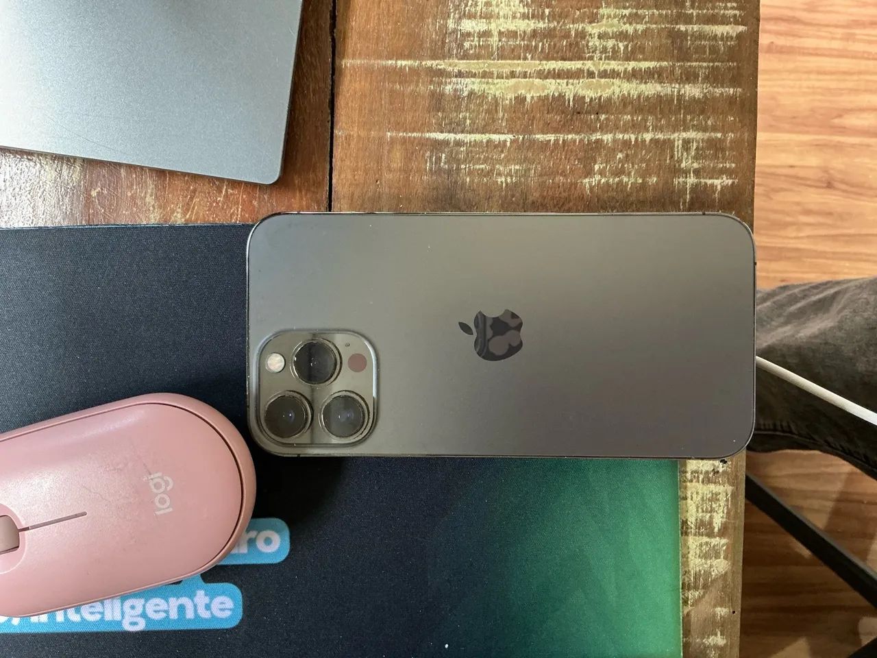 iphone 13 pro max grafite usado 128gb - Foto 4