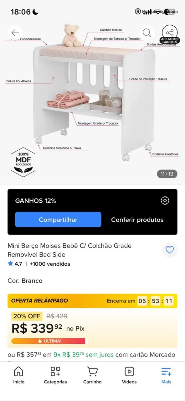 Berço infantil 