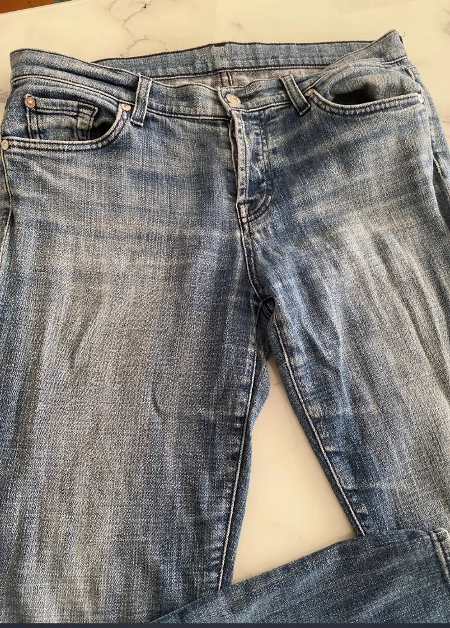 Calça jeans cigarette 7all mankind - Foto 4