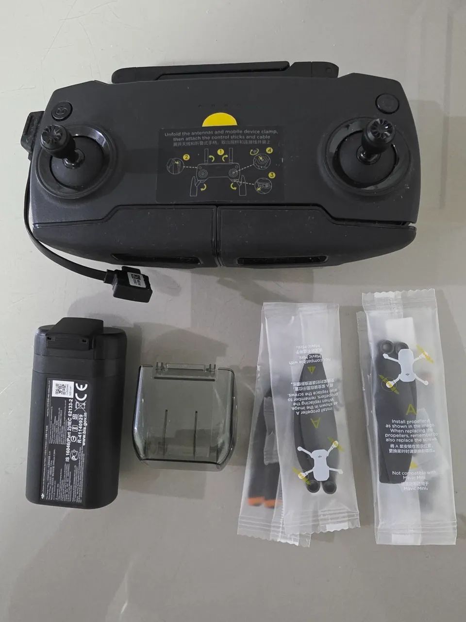 Controle + Bateria + Hélices do DJI Mavic Mini<br>R$ 499 - Foto 2