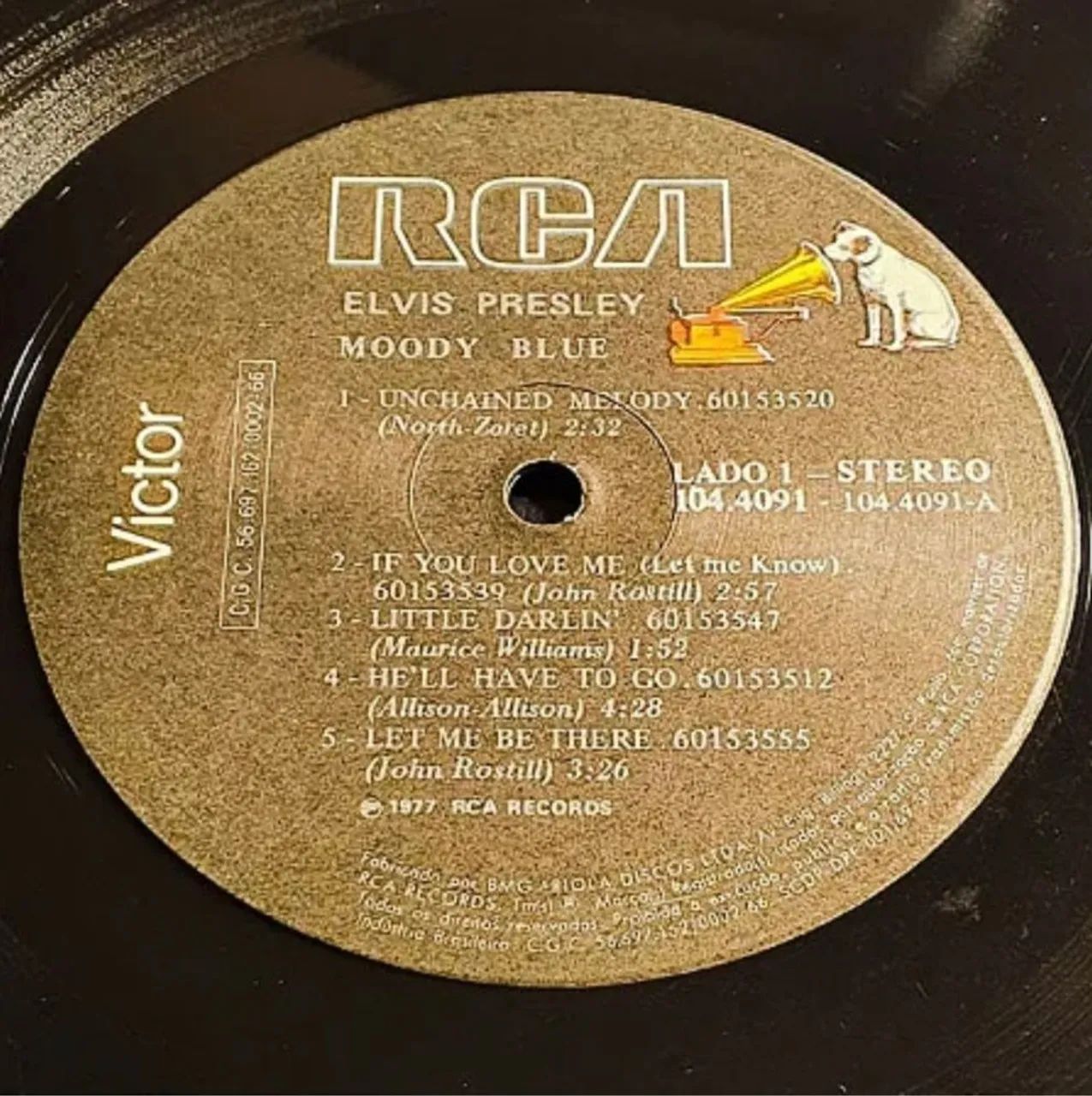 Disco de vinil Elvis Presley - Moody Blues de época  - Foto 3