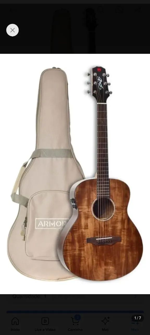 Violão seizi Miraí mini Ryu 