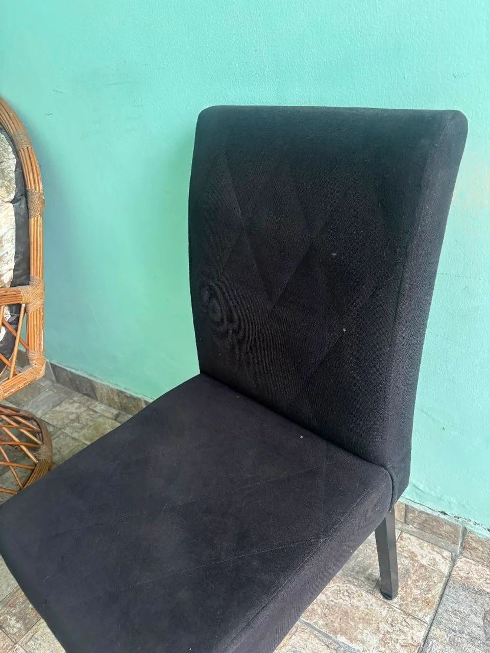 Conjunto cadeiras de jantar estofadas - Foto 4