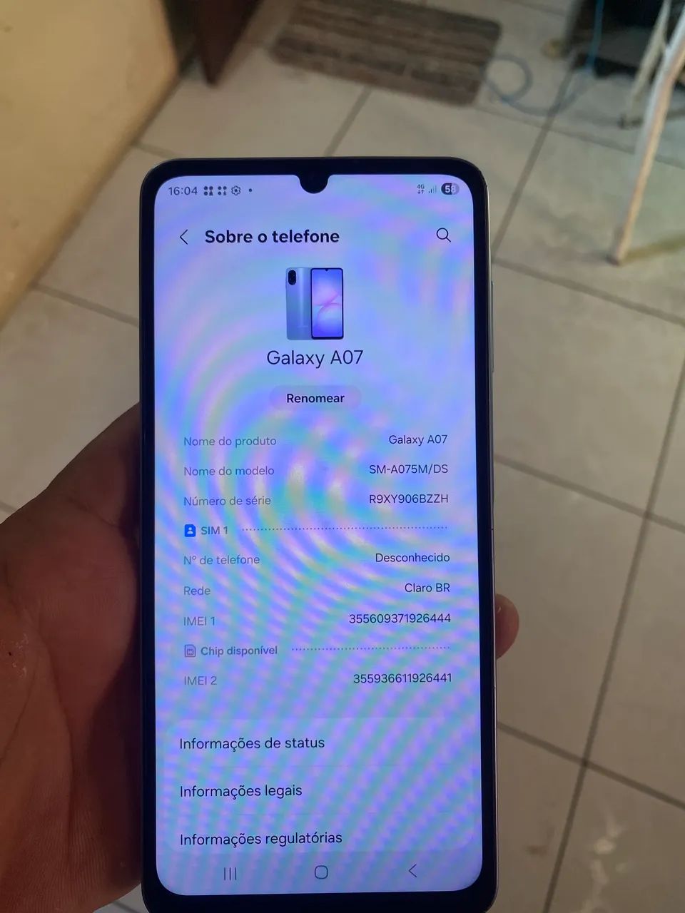 A07 Samsung zero uma semana de uso