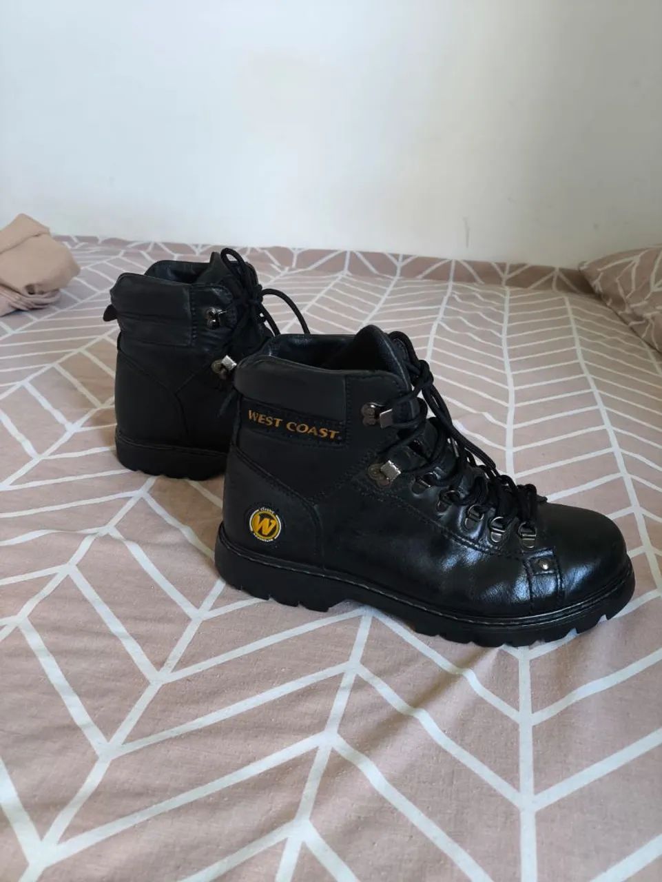 Bota west coast couro legítimo 