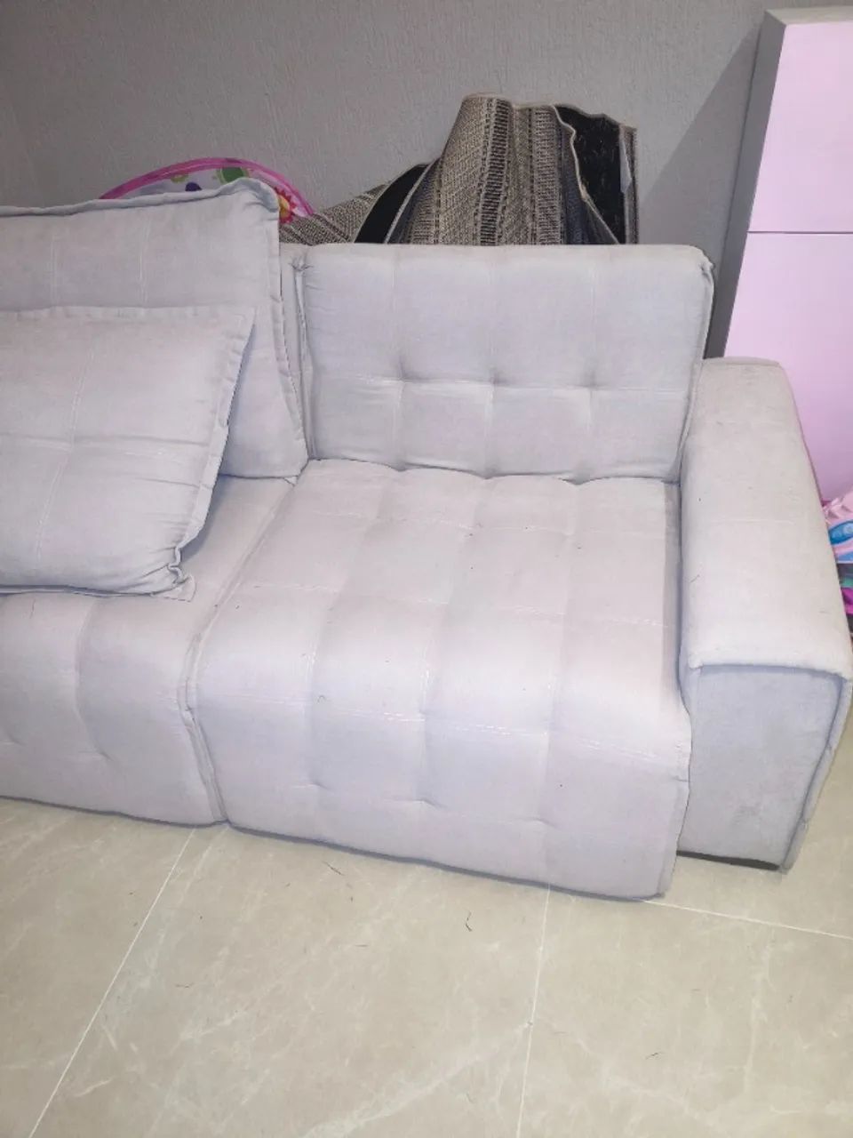 Sofá retrátil de linho  - Foto 5