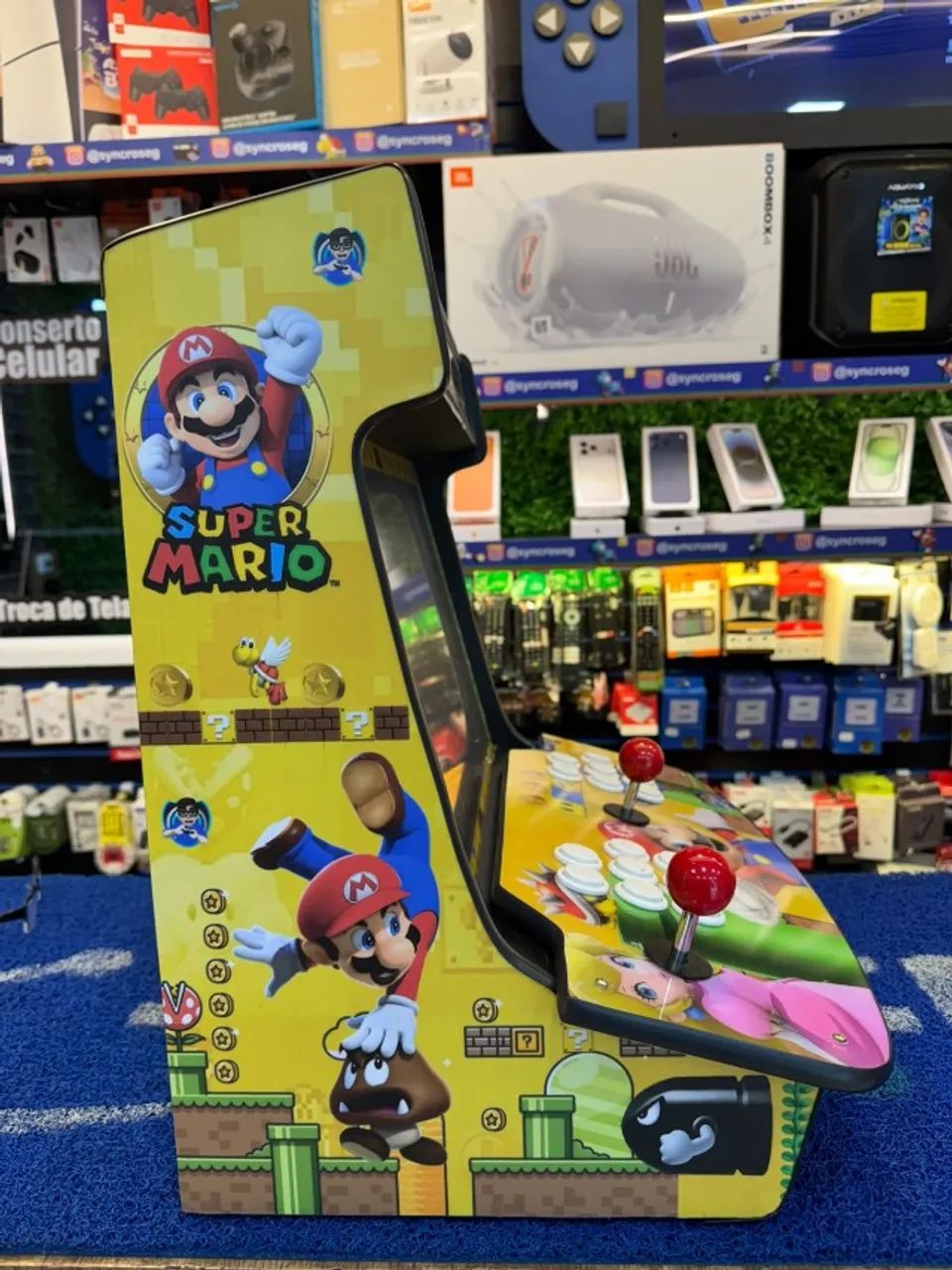 MINI BARTOP EVO TELA DE 19 +50 MIL JOGOS RETROS - Foto 2