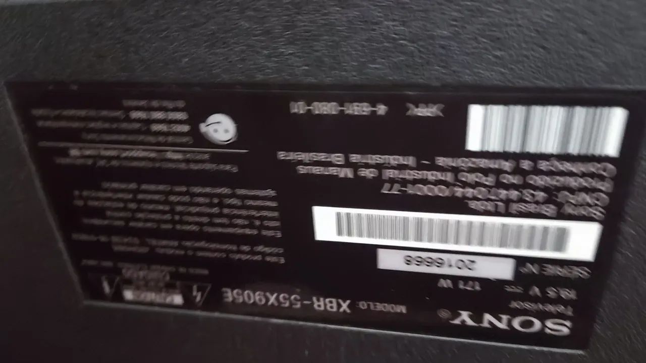 Tv Sony XBR-55X905E defeito ler anuncio 55 polegadas com fonte e controle - Foto 3
