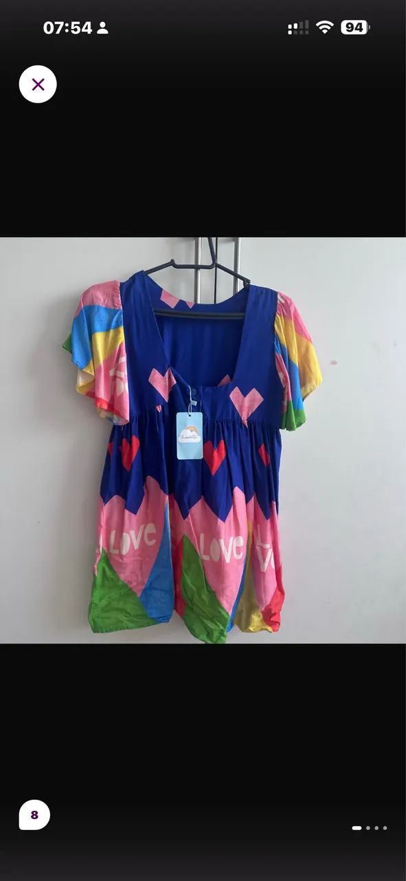 Vestido infantil estampado 