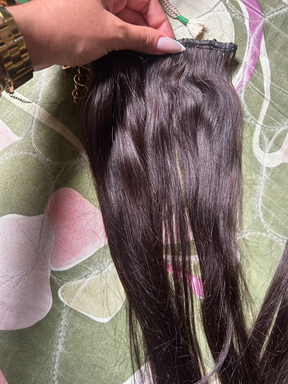 Cabelo humano 200gramas 65 cm - Foto 4