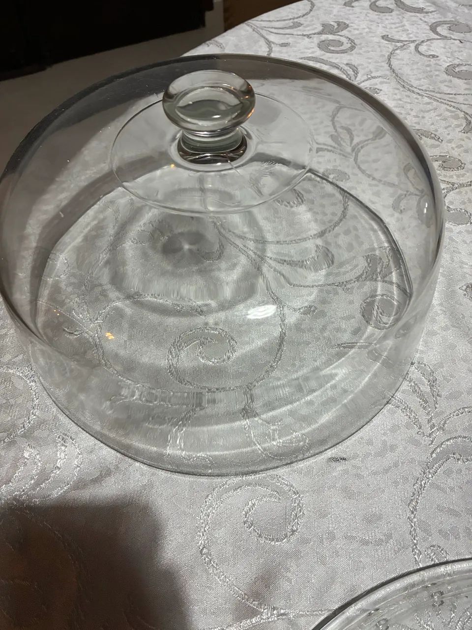 Porta  bolo de vidro - 70,00