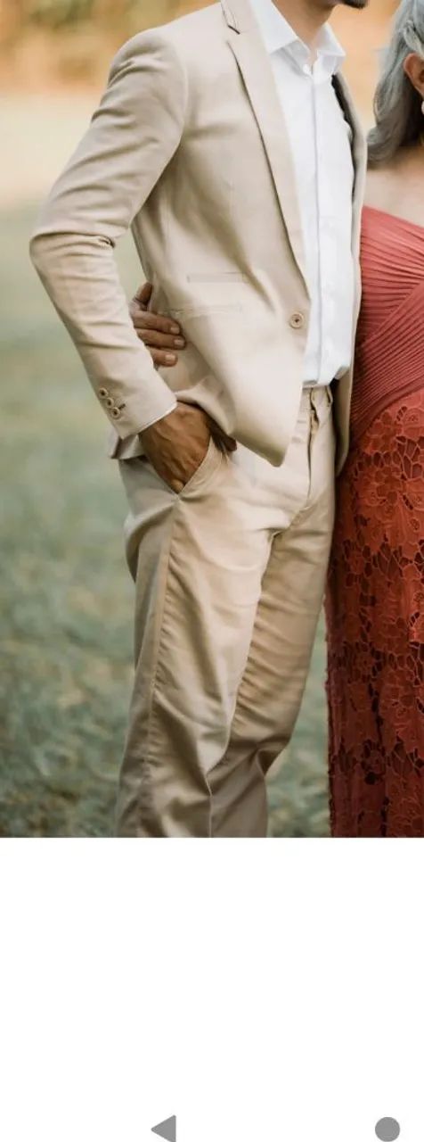 Terno Slim Bege - Moderno e Elegante - Foto 3