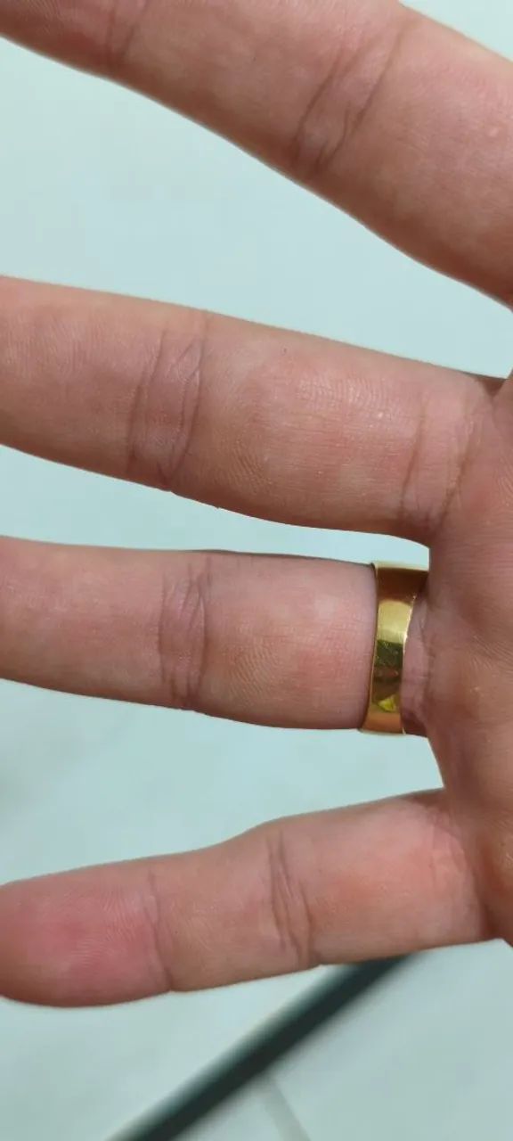 ANEL EM OURO 18 COM PEDRA ONIX - Foto 4