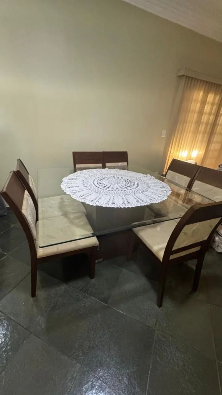 Mesa de jantar 8 cadeiras  parcelo no cartão  - Foto 2