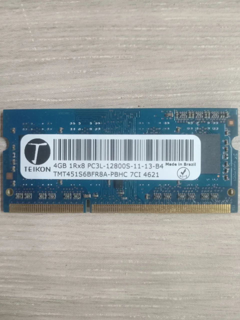 Memória 04 GB DDR3 NOTEBOOK 