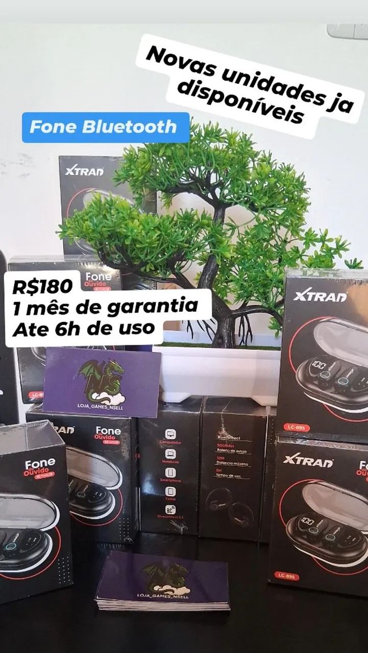 Fone Bluetooth lacrado 