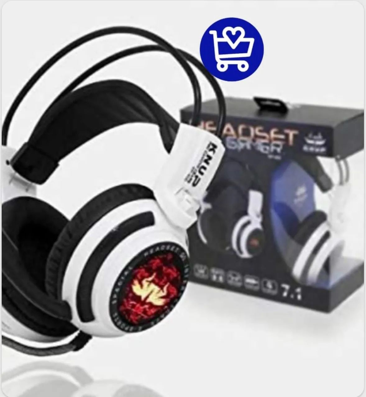 HEADSET GAMER BRANCO