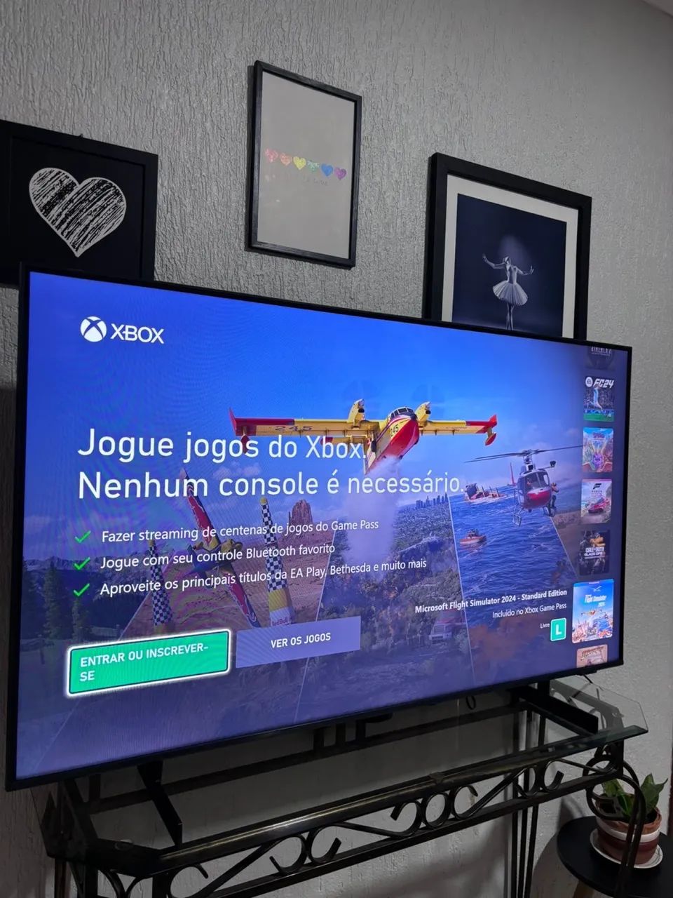 Smart tv Samsung 4k 50 polegadas imagem de cinema e X box integrado. - Foto 2