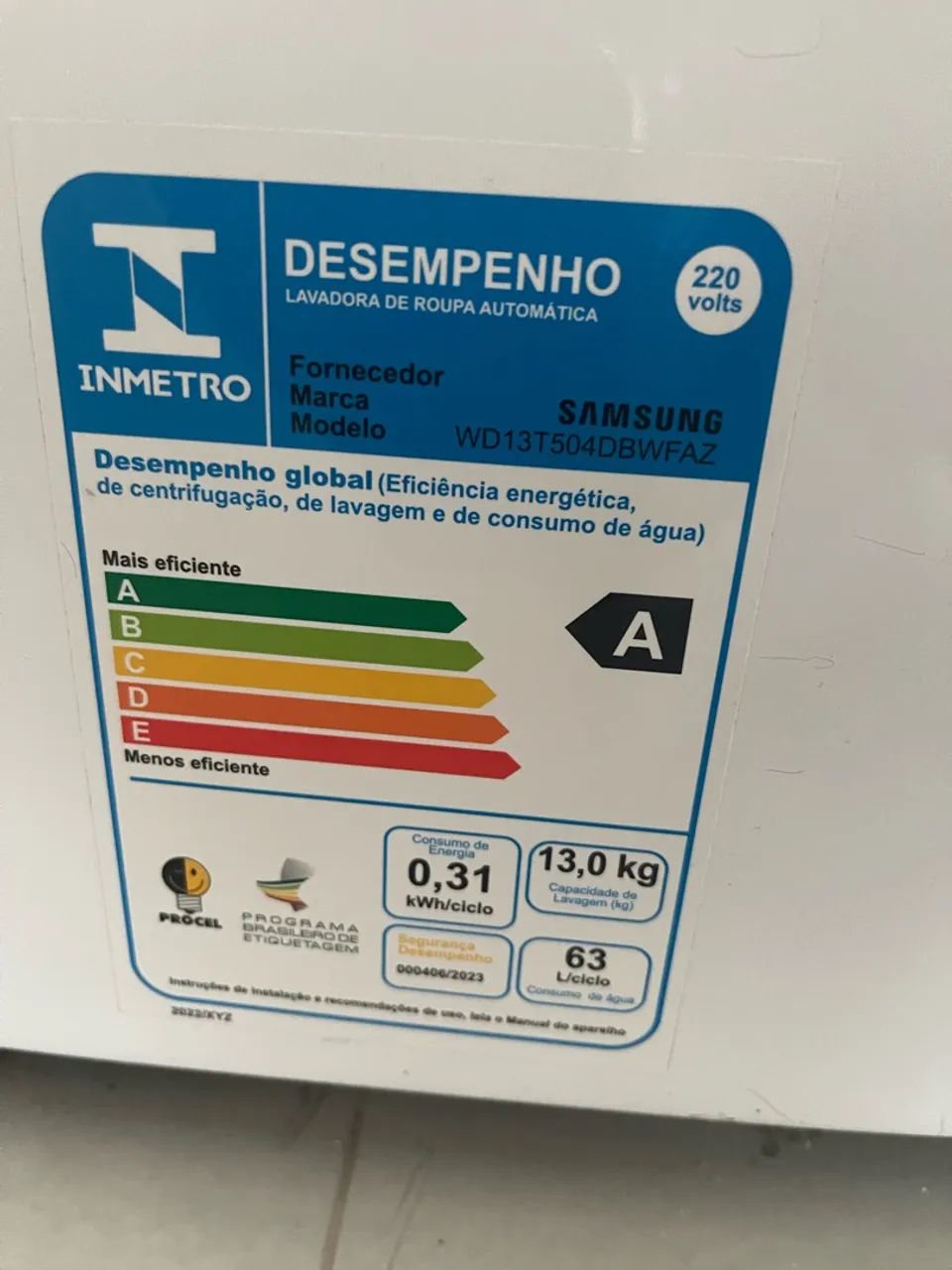 Máquina Lava e Seca Samsung 13kg - Foto 3