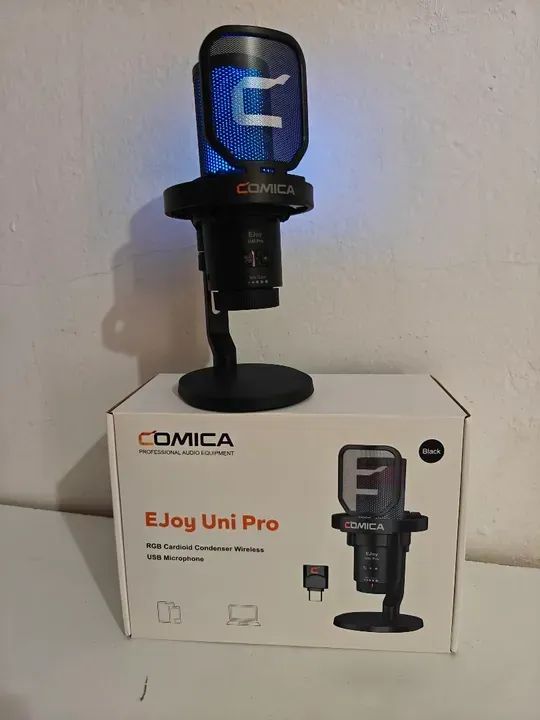 Comica Uni Pro Wireless USB Microphone, RGB Condenser Microphone