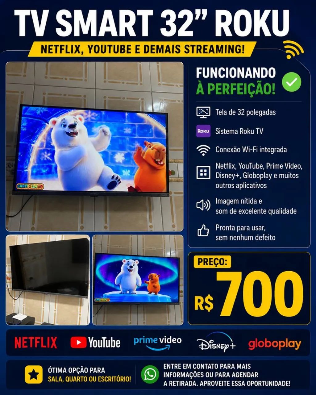 Tv roku 32" smart  - Foto 4