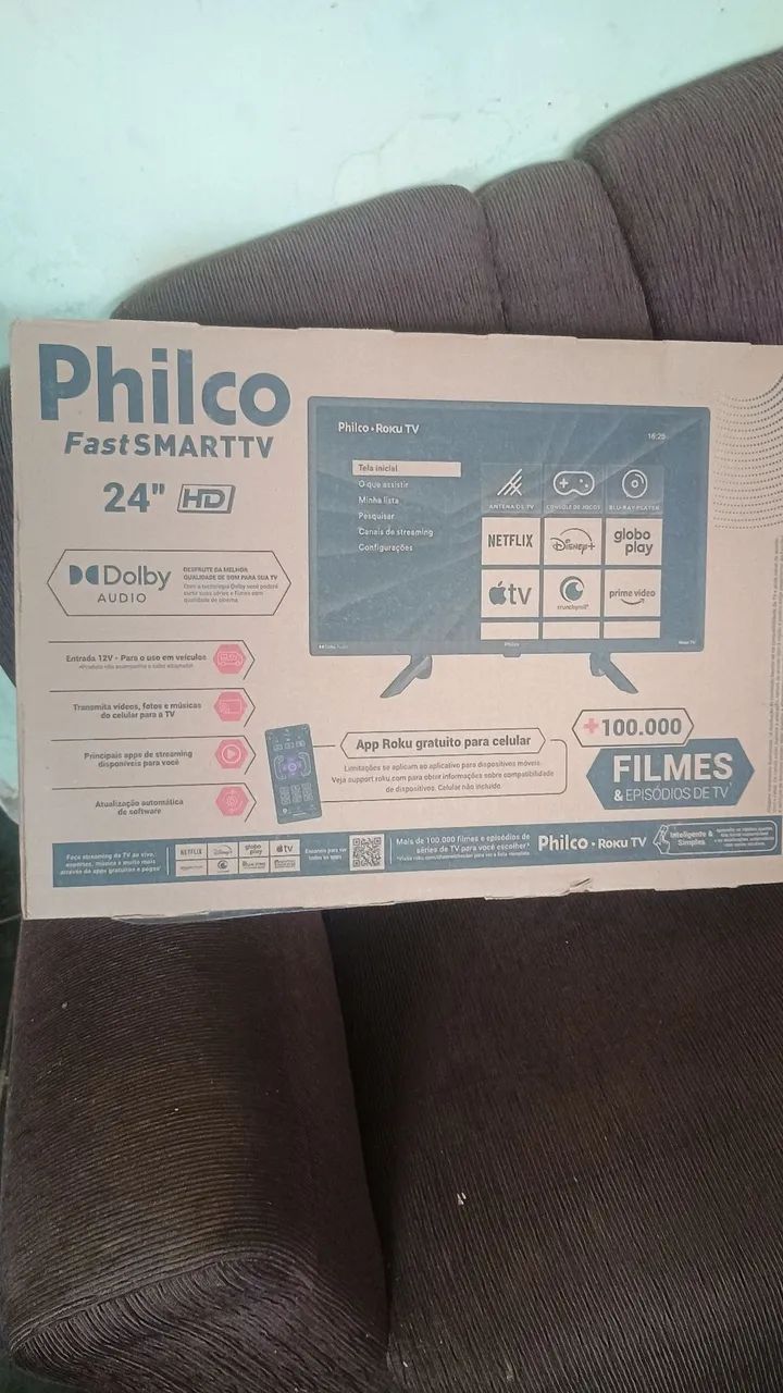Tv smar Philco 24 HD polegadas 