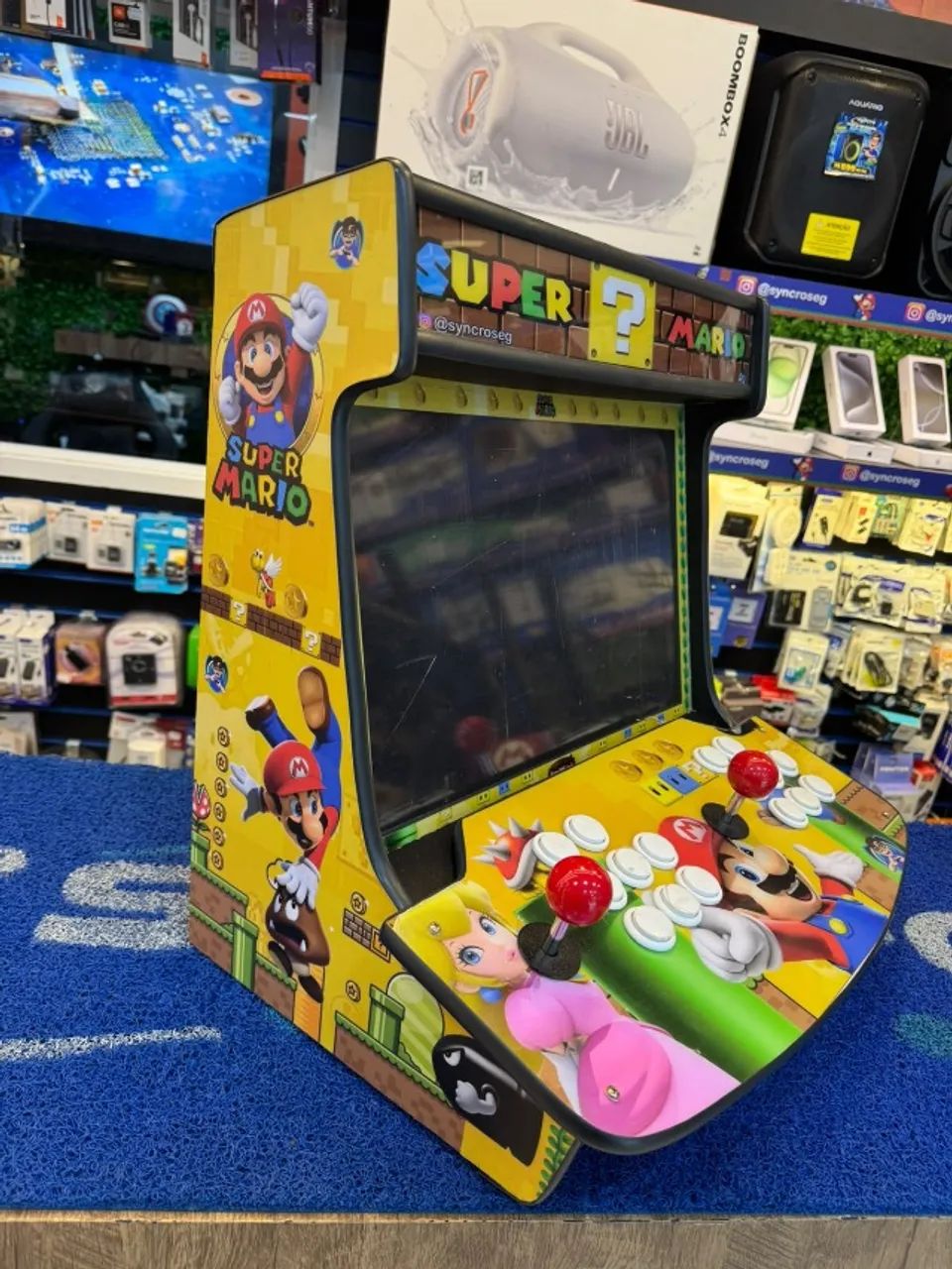 MINI BARTOP EVO TELA DE 19 +50 MIL JOGOS RETROS - Foto 5