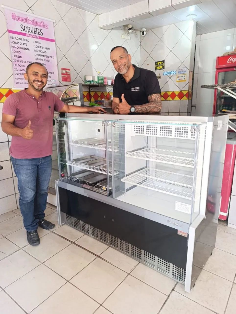 BALCÃO QUENTE E FRIO GELOPAR 