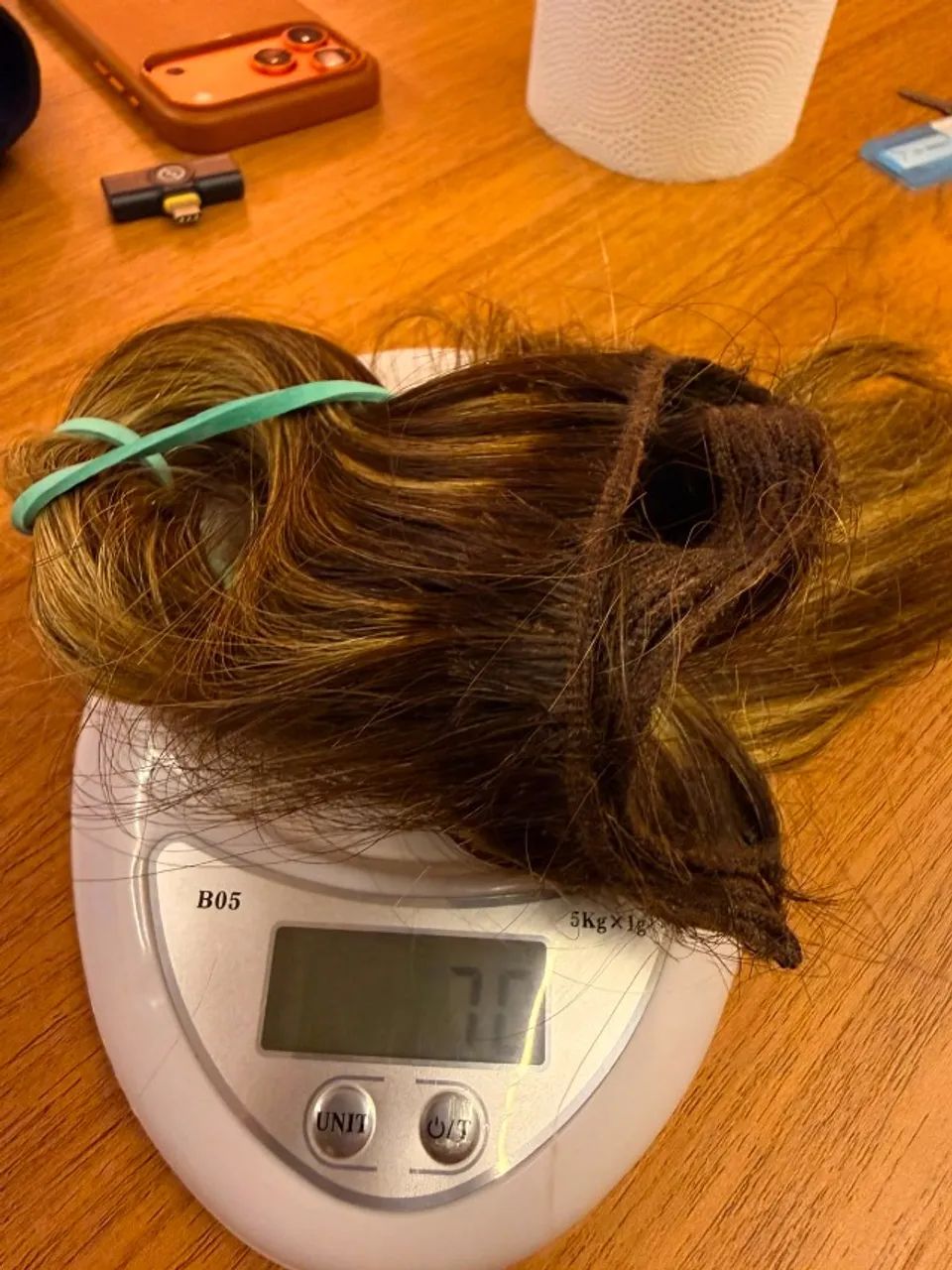 Mega hair morena iluminada 30cm - Foto 4