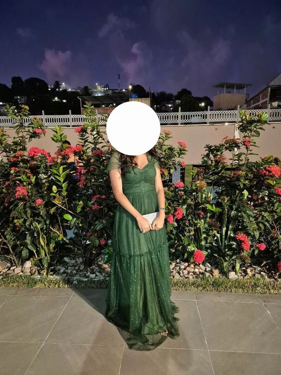 Vestido de festa verde oliva. - Foto 2