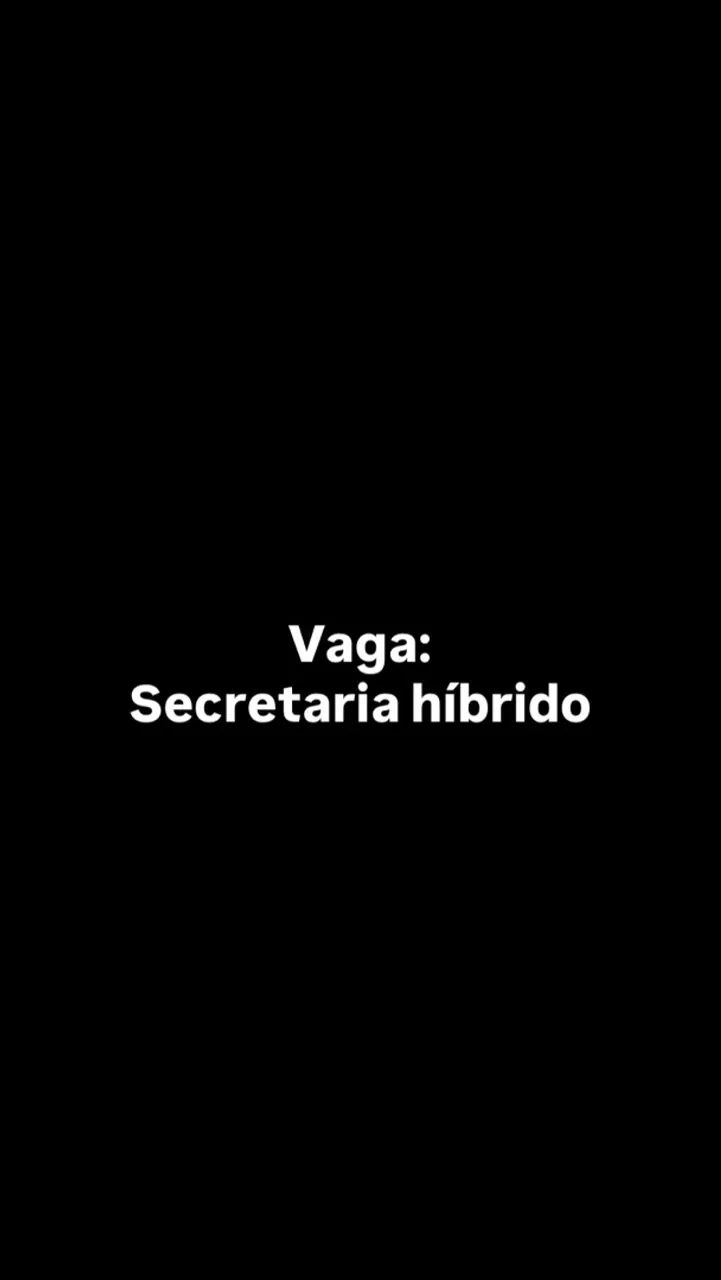 Vaga de secretaria