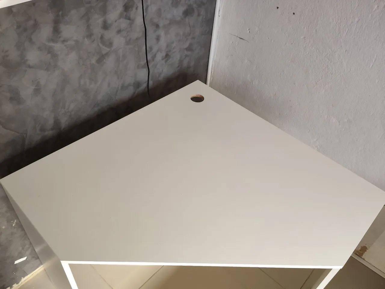 Escrivaninha de Canto Cubic Branco - Foto 3