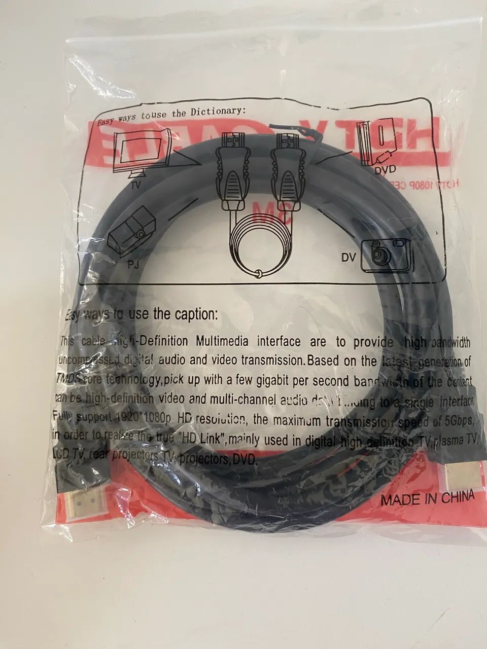 Cabo HDMI 1.4 3 metros