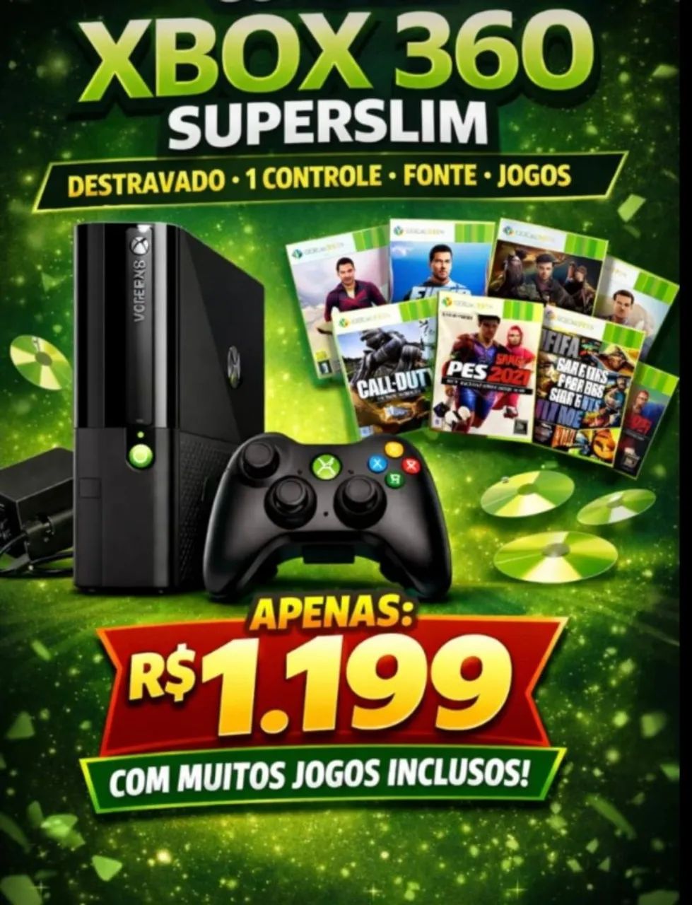 XBOX 360 SUPERSLIM 500GB