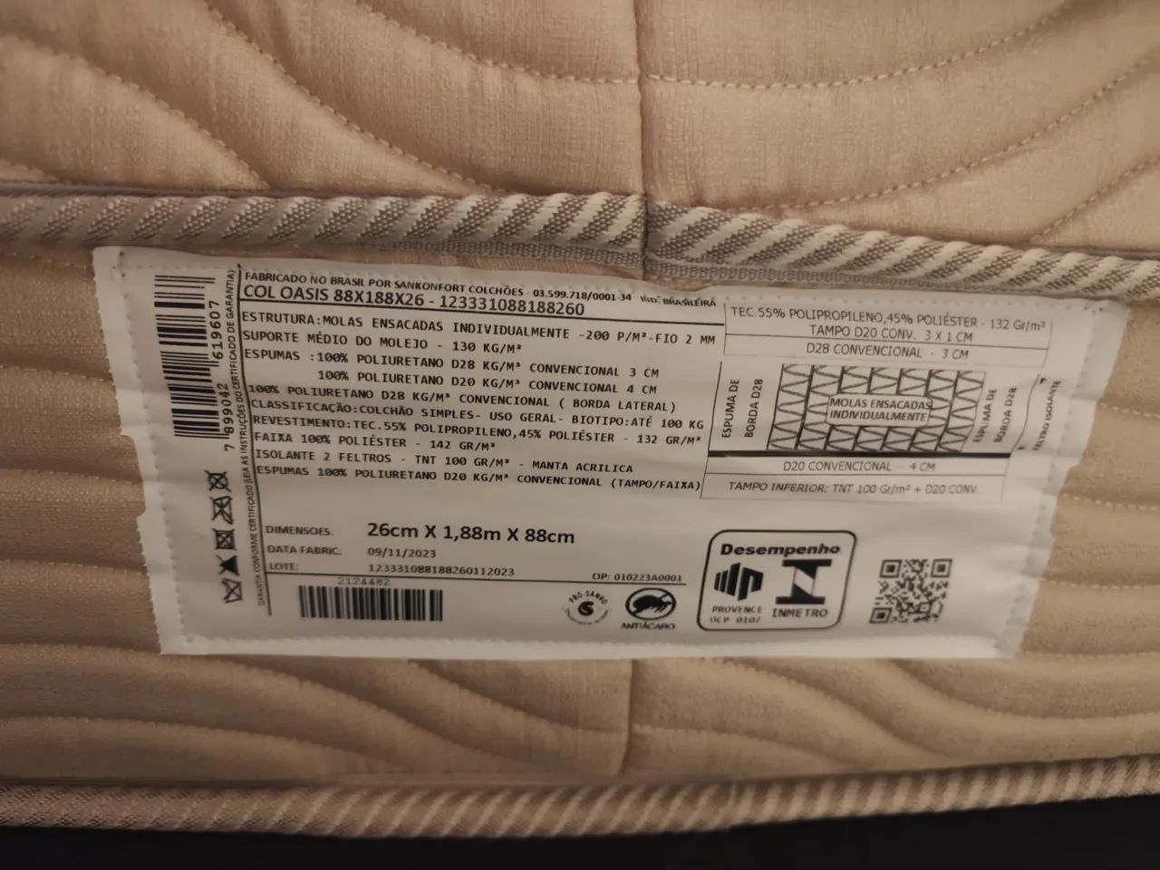 Cama box baú solteiro com colchão - Foto 4