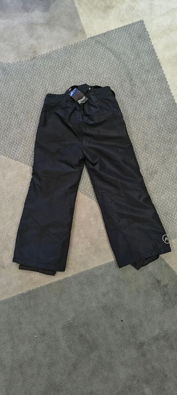 Calça de neve impermeável infantil 