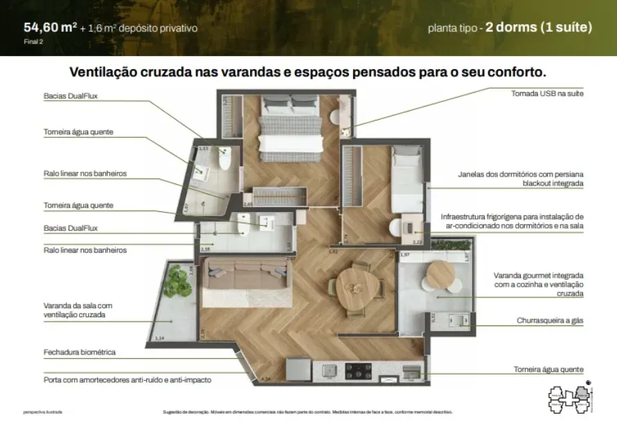 PLANTA 54m²