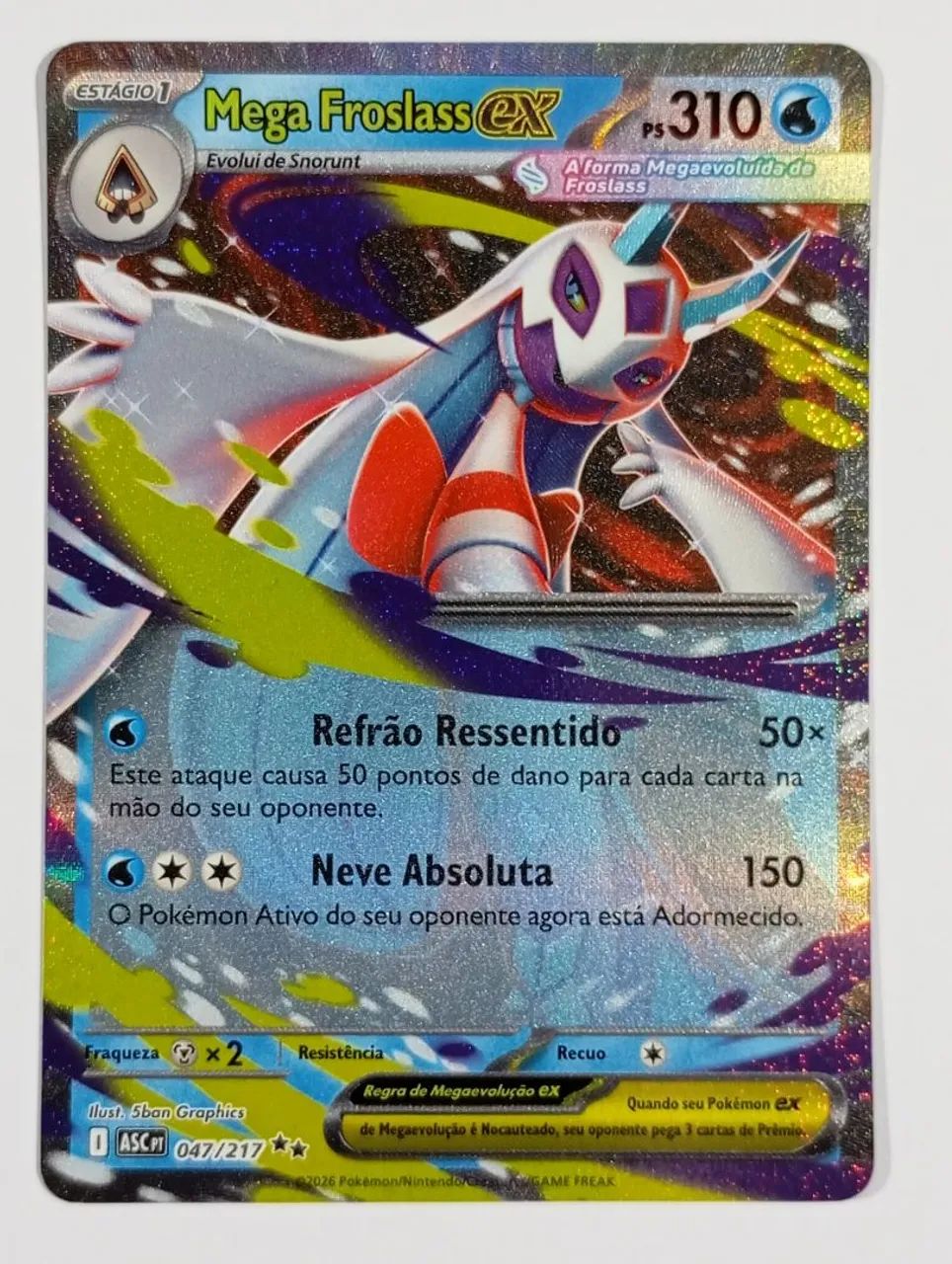 Mega Froslass Ex (047/217) pokémon heróis excelsos 