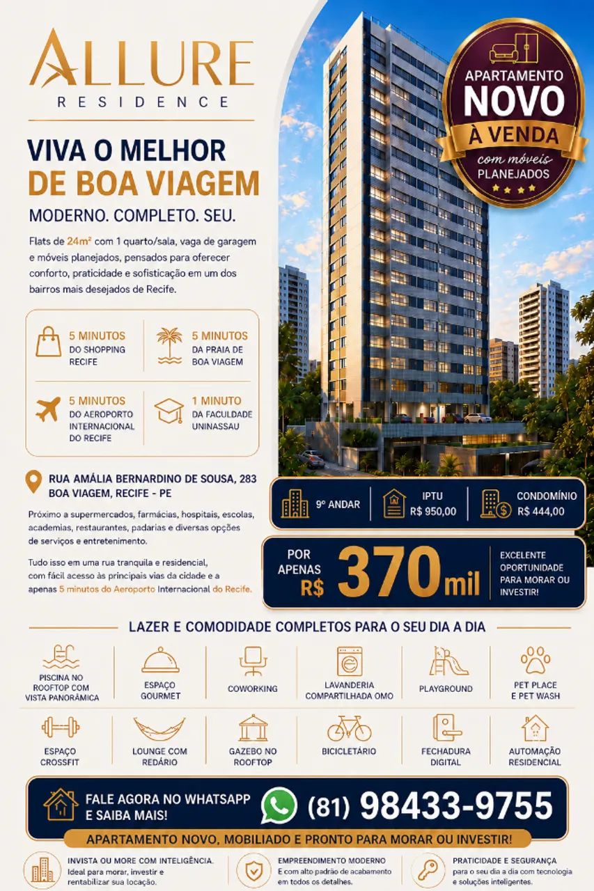 Apartamento em Boa Viagem 
