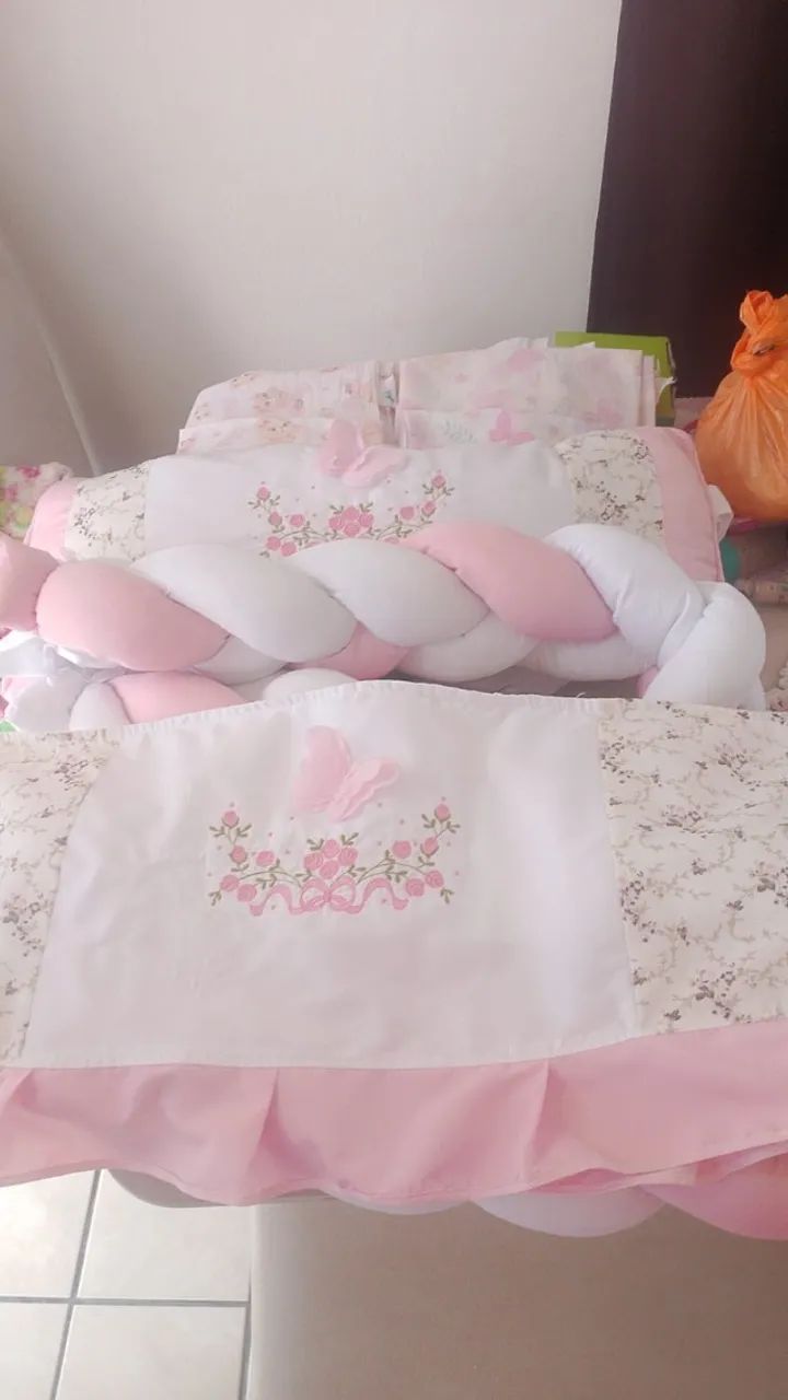 Kit berço menina completo 