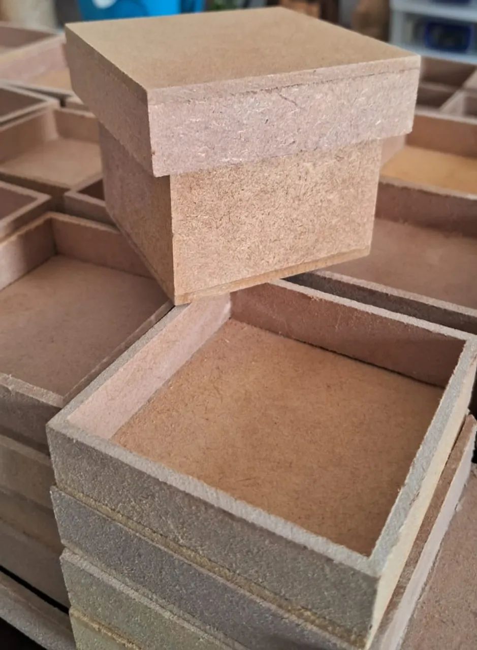Caixa MDF 6x6x5 cm Unidade - Foto 3