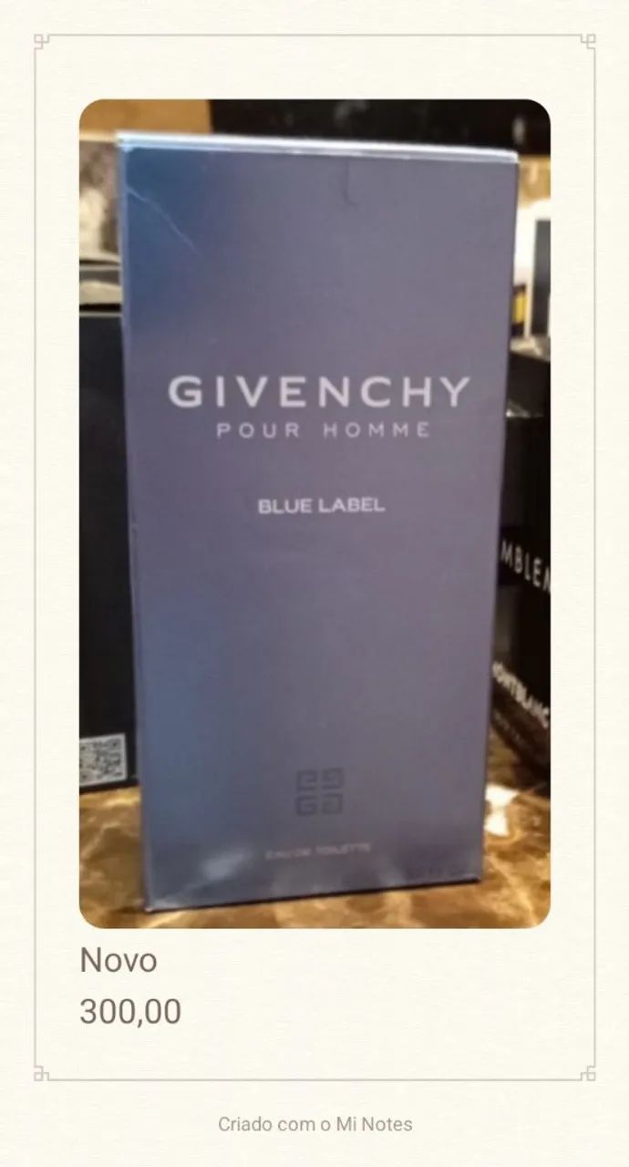 Perfume Givenchy Pour Homem BLUE Label 100ml