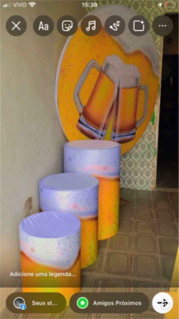 Vendo painel e cilindro ktes de festa  - Foto 3