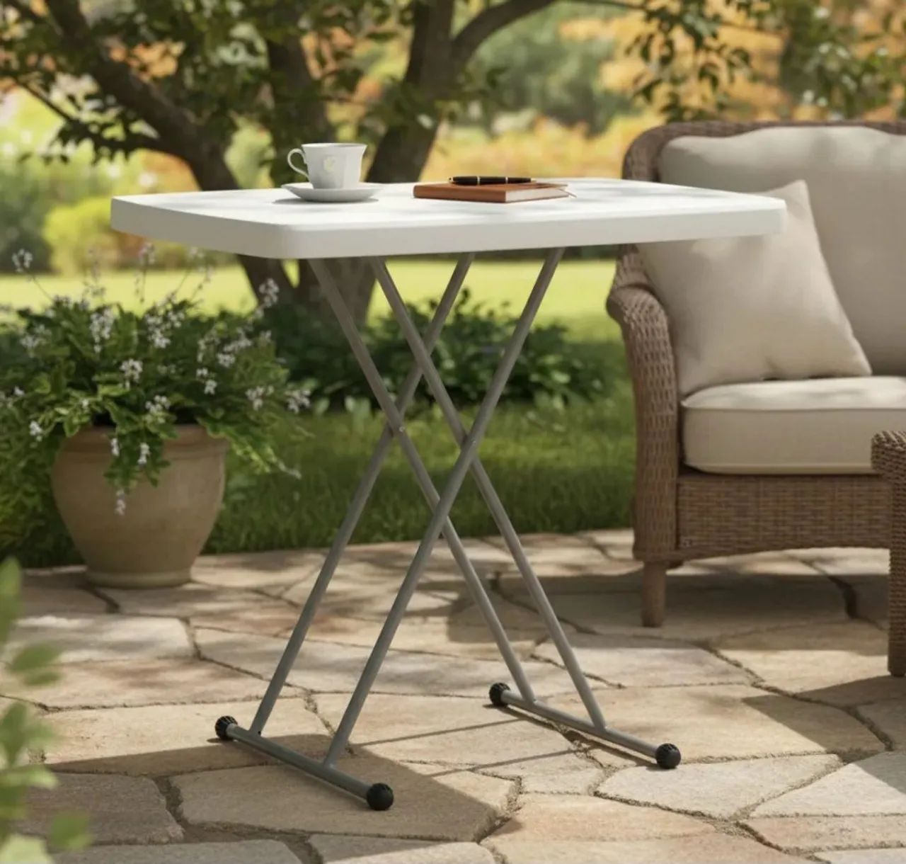 Mesa dobravel com ajuste 