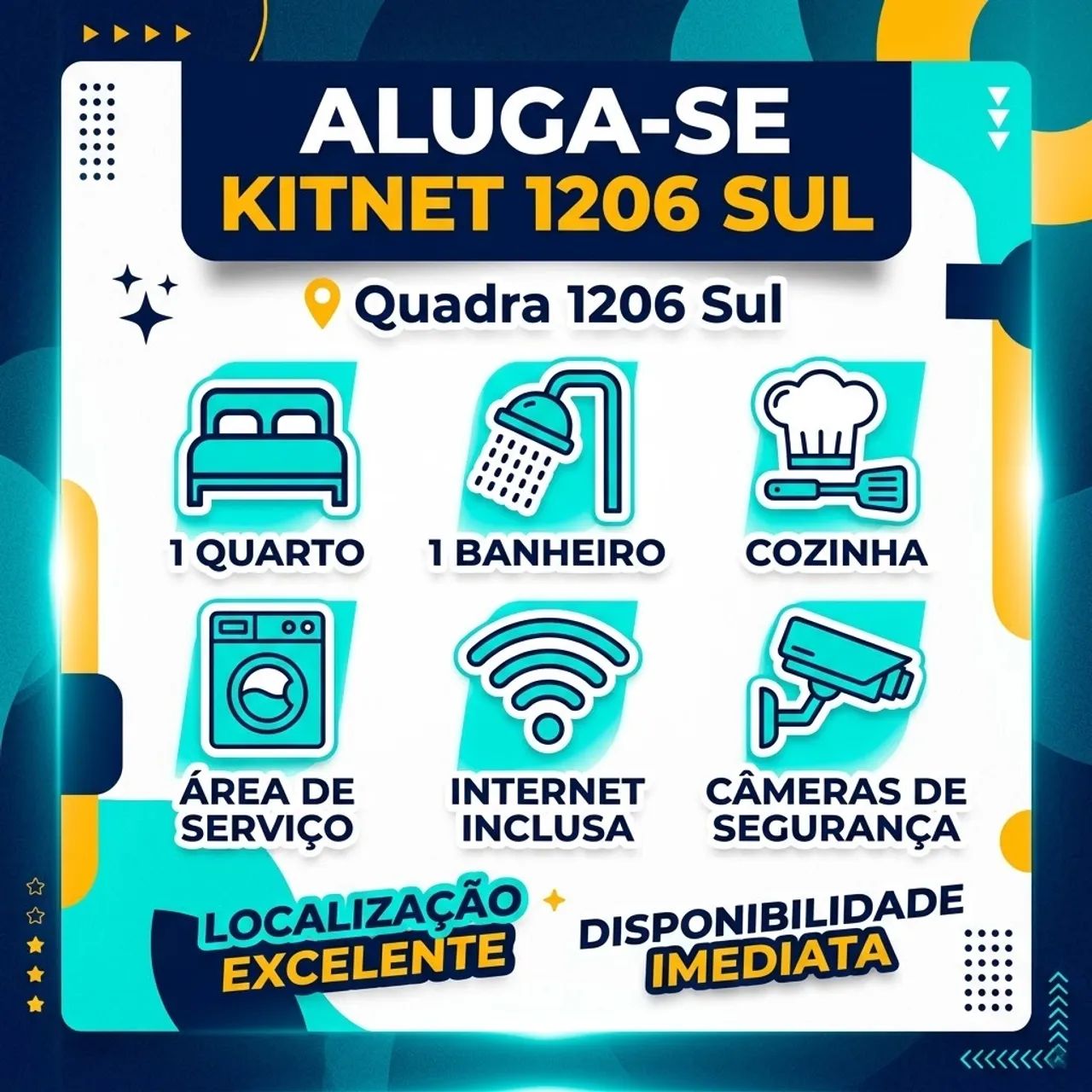  ? KITNET DISPONÍVEL PARA ALUGUEL NA 1206 SUL! ? - Foto 2
